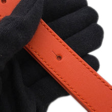 将图像加载到图库查看器中，LOEWE Amazonas OrangeB039L51X02 Leather Size 15
