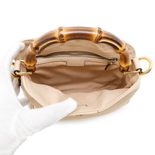 将图像加载到图库查看器中，GUCCI Diana Bamboo 2way Shoulder Bag Beige746251 Leather Size Small

