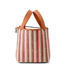 Load image into Gallery viewer, HERMES Picotin Lock Blanket Ecru/Beige/Fauve/Rose Pop/Gold/Black Toile H Swift Leather Size PM
