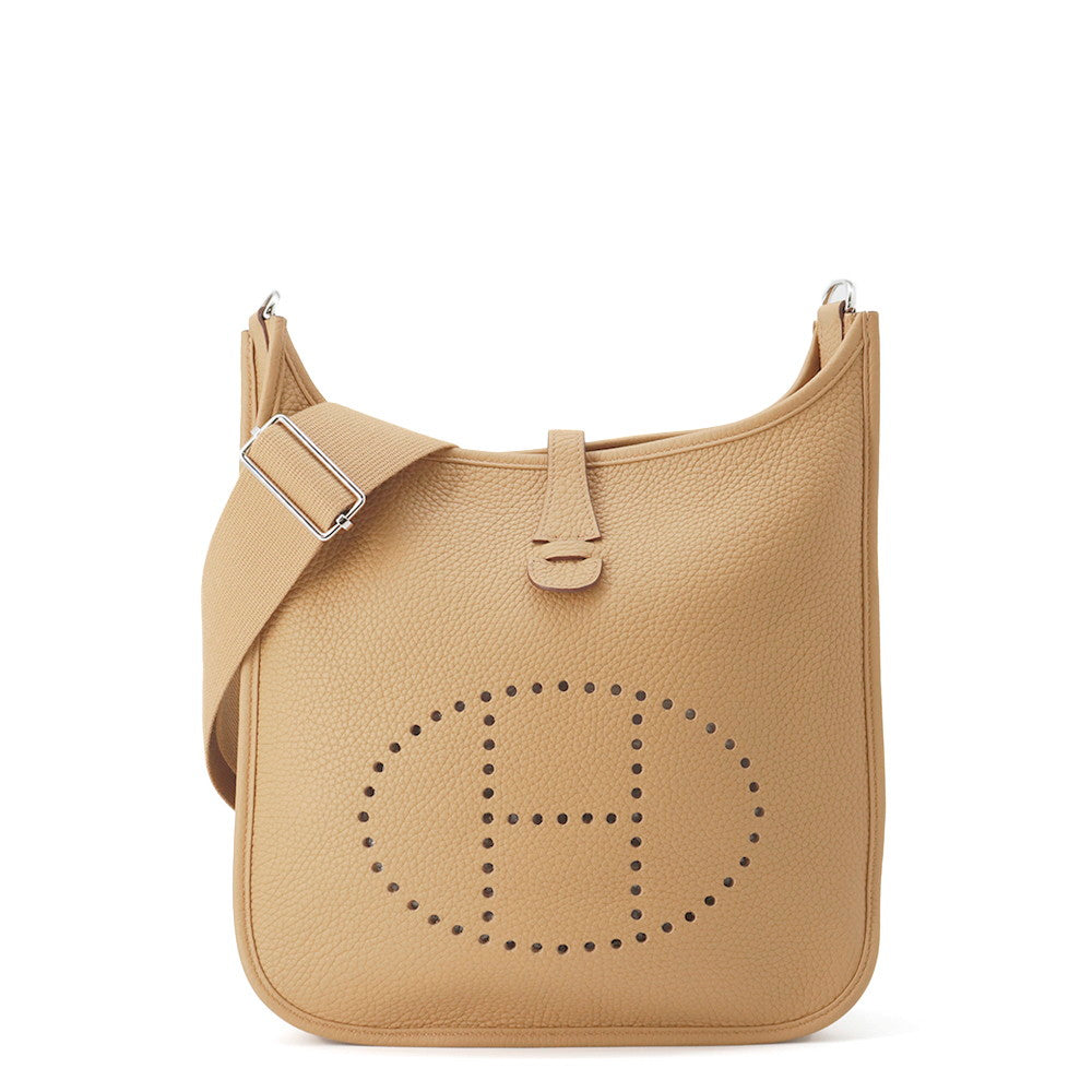 HERMES Evelyne3 Biscuit Taurillon Clemence Size PM