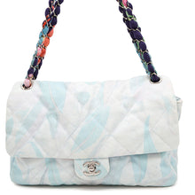 将图像加载到图库查看器中，CHANEL Matelasse Jungle Jeans ChainShoulder Bag Light Blue/Multicolor Cotton Size 30
