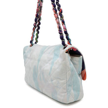 将图像加载到图库查看器中，CHANEL Matelasse Jungle Jeans ChainShoulder Bag Light Blue/Multicolor Cotton Size 30
