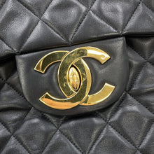 Load image into Gallery viewer, CHANEL ★Jumbo Matelasse ChainShoulder Bag BlackA01094 Lambskin Size 34
