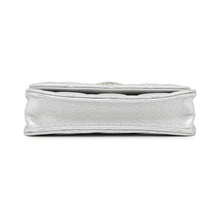 将图像加载到图库查看器中，CHANEL Star Motif Chain Card Case Silver Lambskin
