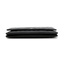 将图像加载到图库查看器中，CHANEL Matelasse Chain wallet BlackAP0250 Lambskin
