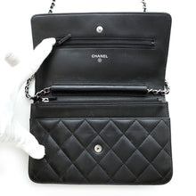将图像加载到图库查看器中，CHANEL Matelasse Chain wallet BlackAP0250 Lambskin
