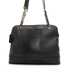 Load image into Gallery viewer, CHANEL Logo ChainShoulder Bag BlackA07265 Caviar Leather
