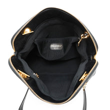 Load image into Gallery viewer, CHANEL Logo ChainShoulder Bag BlackA07265 Caviar Leather
