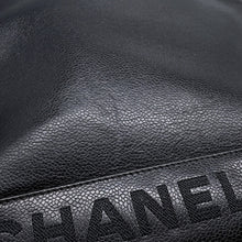 Load image into Gallery viewer, CHANEL Logo ChainShoulder Bag BlackA07265 Caviar Leather
