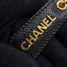 Load image into Gallery viewer, CHANEL Logo ChainShoulder Bag BlackA07265 Caviar Leather
