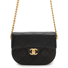 Load image into Gallery viewer, CHANEL Matelasse Chain Shoulder Bag BlackAS2484 Lambskin
