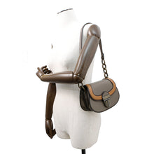 Load image into Gallery viewer, Bottega Veneta Umbria Shoulder Bag Gray/Brown465392 Leather

