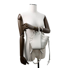 Load image into Gallery viewer, LOEWE Hammock Drawstring Shoulder Bag White314.30.V07 Leather Size Mini

