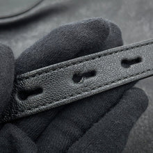 将图像加载到图库查看器中，GUCCI ★Horsebit1955 Drawstring Shoulder Bag Black602089 Leather
