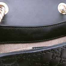 将图像加载到图库查看器中，GUCCI MicroGuccissima Horsebit ChainShoulder Bag Black449636 Leather
