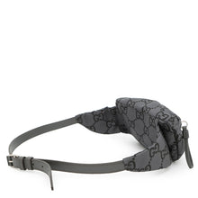 将图像加载到图库查看器中，GUCCI GG Recycled Polyester Belt Bag Gray/Black767934 Eco-friendly NylonGG Polyester
