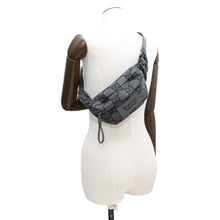 将图像加载到图库查看器中，GUCCI GG Recycled Polyester Belt Bag Gray/Black767934 Eco-friendly NylonGG Polyester
