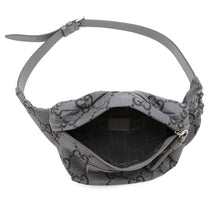 将图像加载到图库查看器中，GUCCI GG Recycled Polyester Belt Bag Gray/Black767934 Eco-friendly NylonGG Polyester
