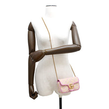Load image into Gallery viewer, GUCCI GG Super Mini ChainShoulder Bag Pink/Yellow783141 Canvas
