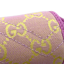 Load image into Gallery viewer, GUCCI GG Super Mini ChainShoulder Bag Pink/Yellow783141 Canvas
