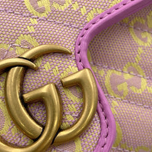 Load image into Gallery viewer, GUCCI GG Super Mini ChainShoulder Bag Pink/Yellow783141 Canvas
