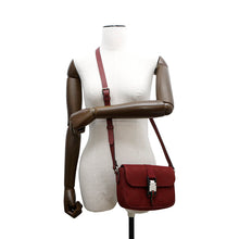 将图像加载到图库查看器中，GUCCI GG Canvas Shoulder Bag Rosso Ancora802100 Canvas Leather
