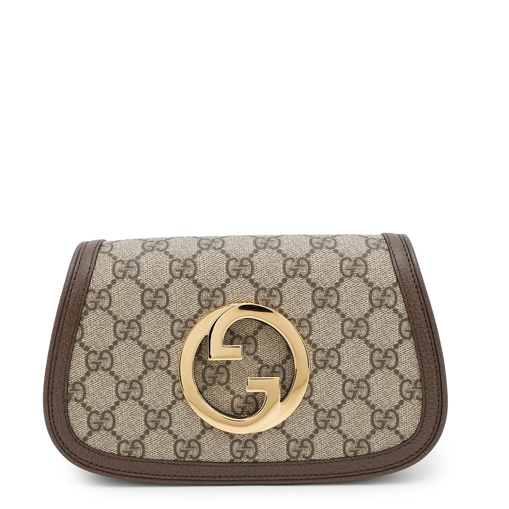 GUCCI GG Supreme Blondie Belt Bag Beige/Brown703807 PVC Leather