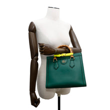 Load image into Gallery viewer, GUCCI Diana 2WAY Handbag Green660195 Leather Size Small
