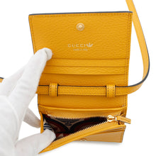 将图像加载到图库查看器中，GUCCI Horsebit Shoulder Wallet Adidas Collaboration Yellow/Black702248 Leather
