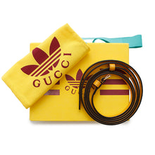 将图像加载到图库查看器中，GUCCI Horsebit Shoulder Wallet Adidas Collaboration Yellow/Black702248 Leather
