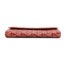 将图像加载到图库查看器中，GOYARD Varenne Shoulder Wallet Red PVC/Leather
