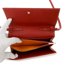 将图像加载到图库查看器中，GOYARD Varenne Shoulder Wallet Red PVC/Leather
