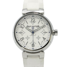 Load image into Gallery viewer, LOUIS VUITTON Tambour W41.5mm Stainless Steel Rubber White DialQA114Z
