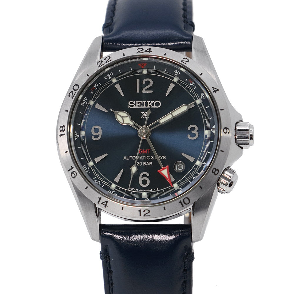 SEIKO Prospex W39.5mm Stainless Steel Leather Blue DialSPB377