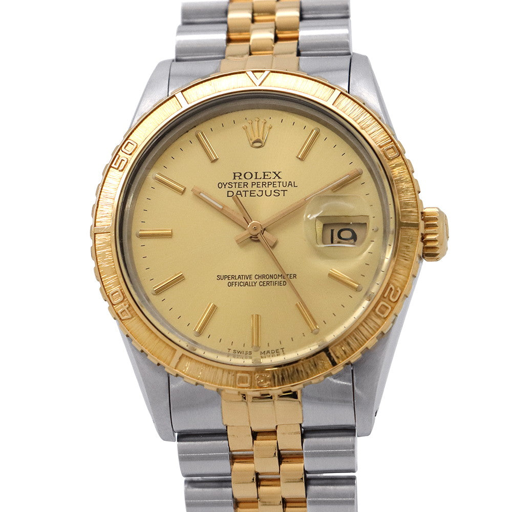 ROLEX Datejust Thunderbird W36mm Stainless Steel K18YG Champagne Gold Dial16253