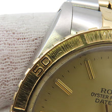 Load image into Gallery viewer, ROLEX Datejust Thunderbird W36mm Stainless Steel K18YG Champagne Gold Dial16253
