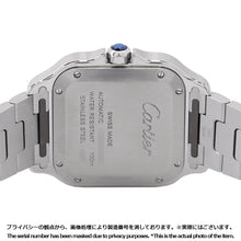 将图像加载到图库查看器中，CARTIER Santos de Cartier MM W35.1mm Stainless Steel Silver DialWSSA0029

