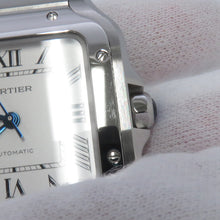 将图像加载到图库查看器中，CARTIER Santos de Cartier MM W35.1mm Stainless Steel Silver DialWSSA0029
