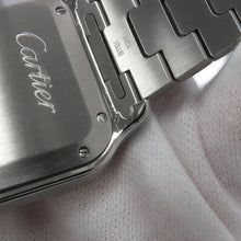将图像加载到图库查看器中，CARTIER Santos de Cartier MM W35.1mm Stainless Steel Silver DialWSSA0029
