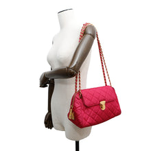Load image into Gallery viewer, PRADA Quilted ChainShoulder Bag PinkBR4965 Nylon
