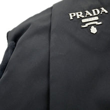 将图像加载到图库查看器中，PRADA Logo Tassel Shoulder Bag Black Nylon
