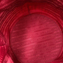 Load image into Gallery viewer, PRADA Drawstring bucket bag Red1BH115 Canvas Raffia
