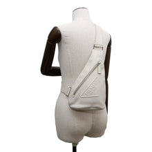 Load image into Gallery viewer, PRADA Triangle Logo Crossbody Bag White2VZ098 Leather
