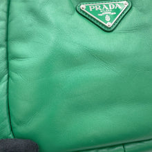 将图像加载到图库查看器中，PRADA Logo 2-Way Mini Handbag Green1BA359 Soft Nappa Leather
