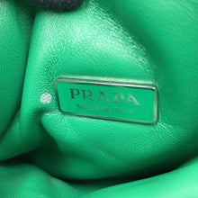 将图像加载到图库查看器中，PRADA Logo 2-Way Mini Handbag Green1BA359 Soft Nappa Leather
