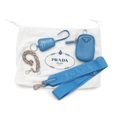 将图像加载到图库查看器中，PRADA Re-Edition2005 Shoulder Bag Light Blue1BH204 Leather
