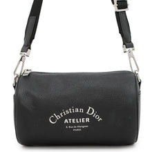 Load image into Gallery viewer, Dior Atelier Roller Shoulder Bag Black Leather
