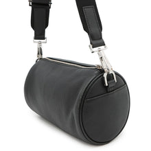 将图像加载到图库查看器中，Dior Atelier Roller Shoulder Bag Black Leather
