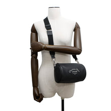 将图像加载到图库查看器中，Dior Atelier Roller Shoulder Bag Black Leather
