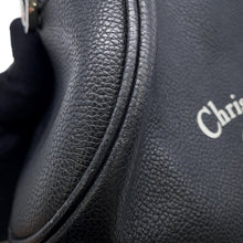 将图像加载到图库查看器中，Dior Atelier Roller Shoulder Bag Black Leather
